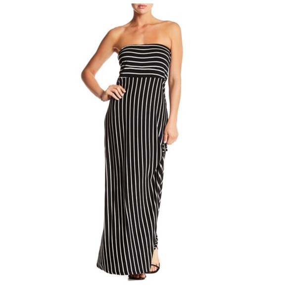 West Kei Dresses & Skirts - WEST KEI Strapless Stripe Maxi Dress NWT